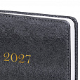 Ежедневник датированный 2027 А5 138х213мм BRAUBERG Elegant, под кожу, застежка, черный, 118016 - 3