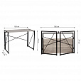 Стол на металлокаркасе BRABIX "LOFT CD-002", 1000х500х750 мм, складной, цвет дуб антик, 641213 - 4