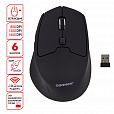Мышь беспроводная SONNEN V33, USB, 800/1200/1600 dpi, 6 кнопок, оптическая, черная, SOFT TOUCH, 513517 - 12