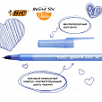 Ручки шариковые BIC "Round Stic", НАБОР 4 шт., СИНИЕ, узел 1 мм, линия письма 0,32 мм, пакет, 944176 - 7