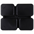 Подставка-органайзер BRAUBERG COMPACT, 4 отделения, 92х114х102 мм, черная, 238102 - 3
