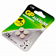 Батарейки КОМПЛЕКТ 4 шт., GP Alkaline, A76 (G13, LR44), алкалиновая, блистер, A76-С10, A76F-2CRU4 - 3