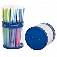 Ручка шариковая BRAUBERG SOFT TOUCH GRIP "GRADE PASTEL", СИНЯЯ, мягкое покрытие, ассорти, узел 0,7 мм, 143711 - 12