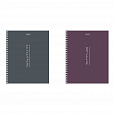 Тетрадь А5 80л. HATBER гребень, клетка, Soft-touch ламинация, Криптография (микс в спайке), 090314, 80Т5лВ1гр - 1