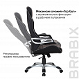 Кресло компьютерное BRABIX "Techno GM-002", ткань, черное/серое, вставки белые, 531815 - 12
