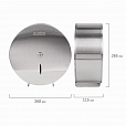 Диспенсер для туалетной бумаги LAIMA PROFESSIONAL INOX, (Система T2) малый, нержавеющая сталь, матовый, 605698 - 8