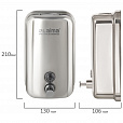 Дозатор для жидкого мыла LAIMA PROFESSIONAL INOX (гарантия 3 года), 1 л, нержавеющая сталь, зеркальный, 605393 - 6