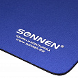 Коврик для мыши SONNEN "BLUE", резина + ткань, 220х180х3 мм, 513308 - 4