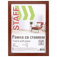 Рамка 21х30 см "итальянский орех" STAFF "Grand", багет 18 мм, стекло, МДФ, 391200 - 1
