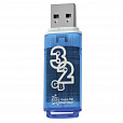 Флеш-диск 32 GB, SMARTBUY Glossy, USB 2.0, синий, SB32GBGS-B - 2