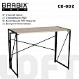 Стол на металлокаркасе BRABIX "LOFT CD-002", 1000х500х750 мм, складной, цвет дуб натуральный, 641214 - 1