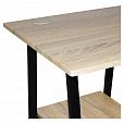 Стол на металлокаркасе BRABIX "LOFT CD-006",1200х500х730 мм,, 2 полки, цвет дуб натуральный, 641226 - 6