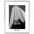 Рамка 30х40 см небьющаяся, багет 12 мм, пластик, BRAUBERG "Original", серебристая, 391232 - 1