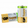 Батарейки GP Super, D (LR20, 13А), алкалиновые, КОМПЛЕКТ 2 шт., блистер, 13A-2CR2 - 12