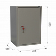 Шкаф металлический для документов BRABIX "KBS-011Т", 613х420х350 мм, 15 кг, трейзер, сварной, 291152 - 6