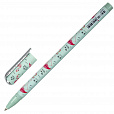 Ручка шариковая BRAUBERG SOFT TOUCH STICK "FLAMINGO", СИНЯЯ, мягкое покрытие, узел 0,7 мм, 143705 - 2