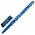 Ручка шариковая BRAUBERG SOFT TOUCH GRIP "MILITARY", СИНЯЯ, мягкое покрытие, узел 0,7 мм, 143713 - 1