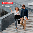 Папка-портфель пластиковая BRAUBERG А4 (332х245х35 мм), 13 отделений, фактура диагональ, черная, 221375 - 15