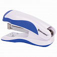 Степлер №24/6, 26/6 BRAUBERG "JET PRO", до 25 листов, эргономичный, бело-синий, 228584 - 5