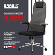 Кресло офисное BRABIX PREMIUM "Ultimate EX-801" хром, плотная двойная сетка Х2, черное/серое, 532918 - 17