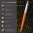 Ручка шариковая PARKER "Jotter Orig Orange", корпус оранжевый, детали хром, блистер, синяя, 2076054 - 9
