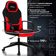 Кресло компьютерное BRABIX "Alpha GM-018", ткань/экокожа, черное/красное, 532637, GM-018_532637 - 15