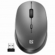 Мышь беспроводная DEFENDER Auris MB-027, USB, 3 кнопки + 1 колесо-кнопка, оптическая, серая, 52029 - 1