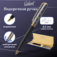 Ручка подарочная шариковая GALANT "Consul", корпус черный с серебристым, золотистые детали, пишущий узел 0,7 мм, синяя, 140963 - 14