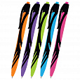 Ручка шариковая автоматическая BRAUBERG ULTRA COLOR NEON, soft-touch, СИНЯЯ, пишущий узел 0,7 мм, линия письма 0,35 мм, 144203 - 1