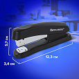 Степлер №24/6, 26/6 BRAUBERG "Standard+", до 30 листов, черный, 228608 - 9