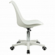 Кресло стул BRABIX "Eames MG-310 PL", пластик белый, экокожа белая, 532926 - 3