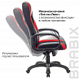 Кресло компьютерное BRABIX PREMIUM "Rapid GM-102", экокожа/ткань, черное/красное, 532107 - 8