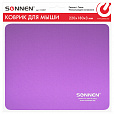 Коврик для мыши SONNEN "PURPLE", резина + ткань, 220х180х3 мм, 513307 - 5