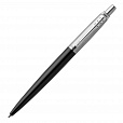 Ручка шариковая PARKER "Jotter Core Bond Street Black CT", корпус черный, детали хром, синяя, 1953184 - 5