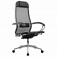 Кресло МЕТТА "ErgoLife" 10 B1-104K, хром, синхромеханизм, прочная сетка, черное - 2
