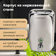 Дозатор для жидкого мыла LAIMA BASIC, 1 л, нержавеющая сталь, зеркальный, 601796 - 14