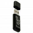 Флеш-диск 16 GB, SMARTBUY Glossy, USB 2.0, черный, SB16GBGS-K - 2