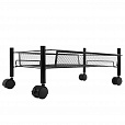 Этажерка (тележка) BOOMHOUSE (БУМХАУС) RC-003 3 яруса, на колесах, В62,5хШ42,5хГ25,5 см, металл, черная, 701455 - 8