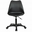 Кресло стул BRABIX "Eames MG-310 PL", пластик черный, экокожа черная, 532927 - 2