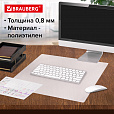 Коврик-подкладка настольный 480х590 мм, матовый, 0,8 мм, BRAUBERG, 238303, 1708485901 - 8