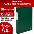 Папка 60 вкладышей BRAUBERG "Office", зеленая, 0,6 мм, 271330 - 9