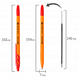 Ручка шариковая BRAUBERG "ULTRA ORANGE", КРАСНАЯ, узел 0,7 мм, чернила ГЕРМАНИЯ, наконечник ШВЕЙЦАРИЯ, 143564 - 7