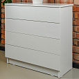 Комод BRABIX "Scandi CM-001", 750х330х730 мм, 4 ящика, ЛДСП, белый, 641900, ЦБ013659 -1 - 2