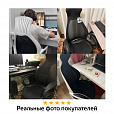 Кресло офисное BRABIX PREMIUM "Genesis EX-517", пластик черный, ткань/экокожа/сетка черная, 531574 - 19