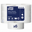 Бумага туалетная 525 метров БОЛЬШОЙ РУЛОН, TORK (Система T1) UNIVERSAL, 1-слойная, КОМПЛЕКТ 6 рулонов, 120195 - 1