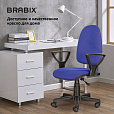 Кресло BRABIX "Prestige Ergo MG-311", регулируемая эргономичная спинка, ткань, черно-синее, 531876 - 16