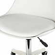 Кресло стул BRABIX "Eames MG-310 PL", пластик белый, экокожа белая, 532926 - 8