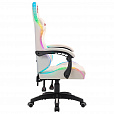 Кресло компьютерное DEFENDER Energy, 2 подушки, RGB подсветка, экокожа, белое, ш/к 24605, 64557 - 3