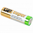 Батарейки КОМПЛЕКТ 4 шт., GP Super, AA (LR6, 15А), алкалиновые, пальчиковые, блистер - 15