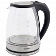 Чайник SCARLETT SC-EK27G35, 1,8 л, 1800 Вт, закрытый нагревательный элемент, стекло, стальной - 3
